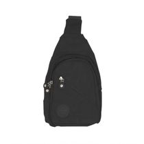 Bolsa Mochila Bag Pochete Transversal Alça única Ajustável Preto