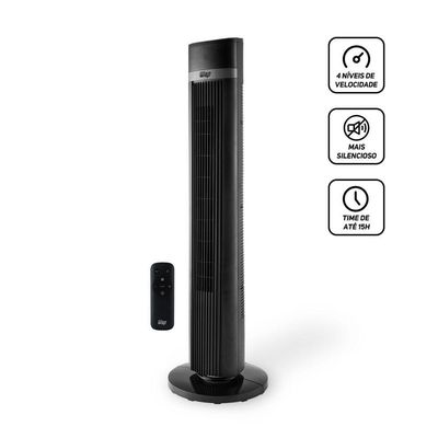 Ventilador Torre Com Controle Remoto WAP Air Silence 110V