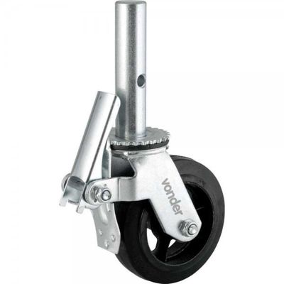 Rodizio Giratorio 6'' Borracha Para Andaime Vonder