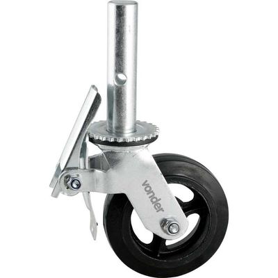 Rodizio Giratorio 6'' Borracha Para Andaime Vonder