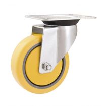 Rodizio Giratório 4 Média 100kg Núcleo Pvc Poliuretano Rg80