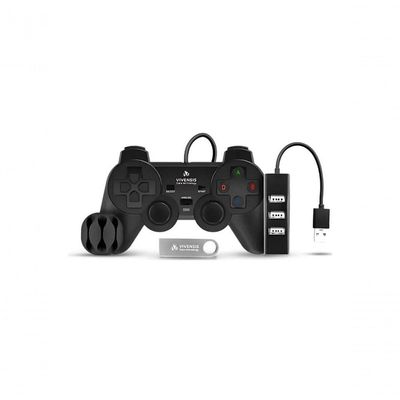 Kit Gamer Vivensis Vx10 Controle + Hub + Pendrive