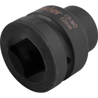 Soquete Sextavado Impacto Encaixe 1" 22mm Aço Cromo Vonder