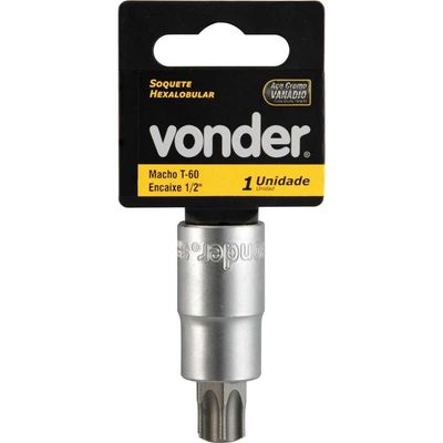 Soquete Hexalobular Encaixe 1-2'' T60 Vonder