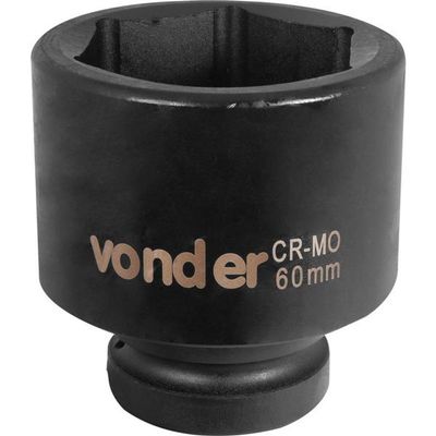 Soquete Sextavado De Impacto Enc 1 60mm Aço Cromo Vonder