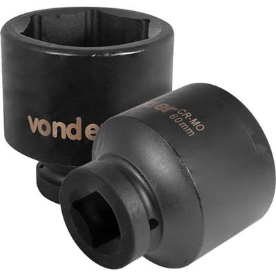 Soquete Sextavado De Impacto Enc 1 60mm Aço Cromo Vonder