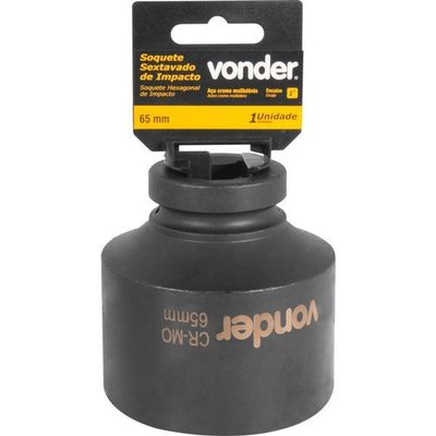 Soquete Sextavado De Impacto Enc 1" 65mm Aço Cromo Vonder
