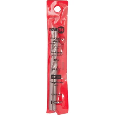 Broca De Aço Rápido 1-2'' Din338 Hss Nove54