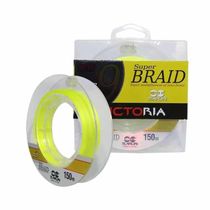 Linha Multifilamento Victoria 9 Fios 150m Amarela Medida 0.48mm 80lbs