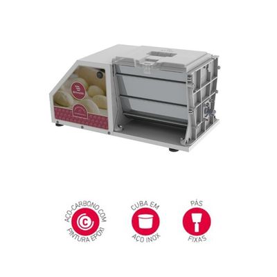 Amassadeira Masseira Compacta Braesi Profissional Semirrápida 3kg Cuba Inox Ali-03 G2 110V