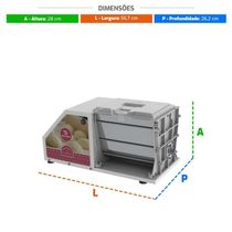 Amassadeira Masseira Compacta Braesi Profissional Semirrápida 3kg Cuba Inox Ali-03 G2 110V