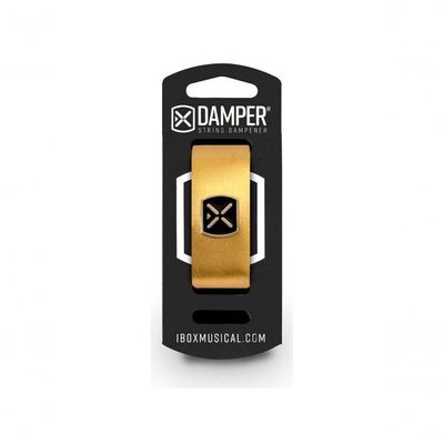 Damper Em Couro Legitimo E Tag Em Metal Dourado Metalico Dmmd02