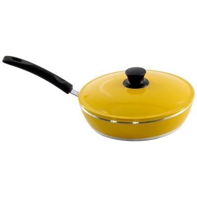 Kit 3 Panelas + Frigideira Gulê Alumínio 4 Peças Amarelo.