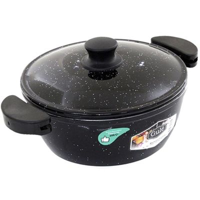 Kit 3 Panelas + Frigideira Gulê Alumínio 4 Peças Preto.