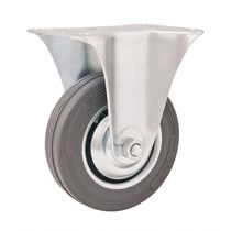 Rodizio Fixo 3" Leve 40kg Núcleo Chapa Borracha Cinza Vonder