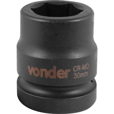 Soquete Sextavado De Impacto Encaix 1 30mm Aço Cromo Vonder
