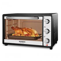 Forno Elétrico Mondial Grand Family II Preto E Inox 1800W 52L FRN-52-B 110V