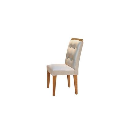 Conjunto Com 6 Cadeiras Para Sala De Jantar Carol Rufato Imbuia/veludo Creme