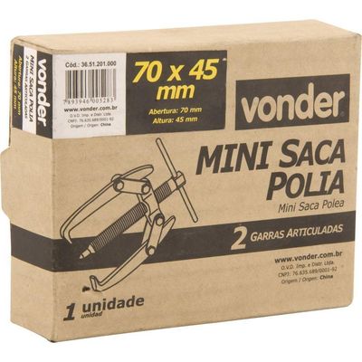 Extrator Saca Polia 2 Garras 70mm Mini Articulado - Vonder