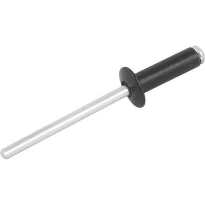 Rebite Alumínio Preto 3,2x12,0 Com 100 Peças - Nove54