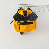 Mochila Coleira Peitoral Para Pet Personagem Morcego Laranja