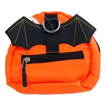 Mochila Coleira Peitoral Para Pet Personagem Morcego Laranja