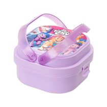 Marmita Com 2 Compartimentos, Trava E Alças My Little Pony Decorado Pony