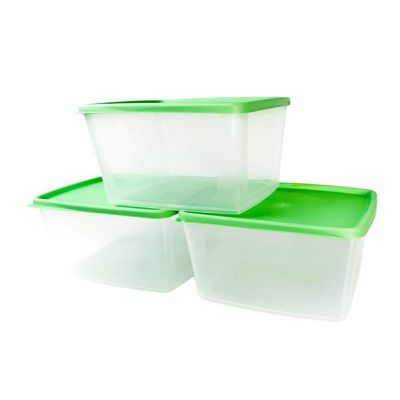 Kit 3 Potes 800ml Plasvale Verde