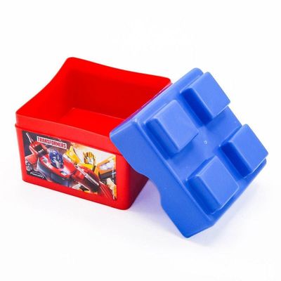 Pote De Encaixe Infantil Decorado Transformers