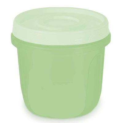 Pote Redondo Com Tampa Rosca De 750 Ml Verde