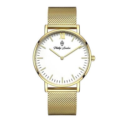 Relógio Masculino Greenwich Mesh Golden White 40mm