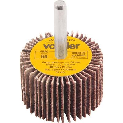 Roda De Lixa 40x25mm Com Haste G60 Vonder