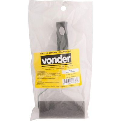 Rolo Para Pintura Espuma 9cm Com Suporte Vd983 - Vonder