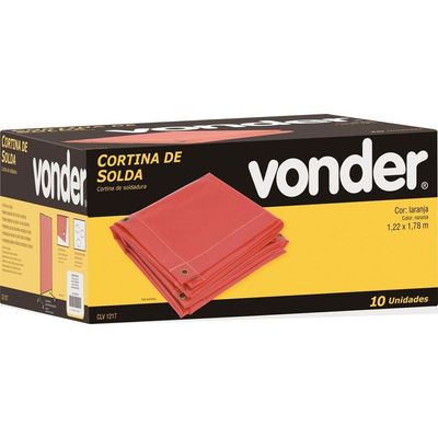 Cortina Para Solda 1,22x1,78 Laranja Sem Suporte - Vonder