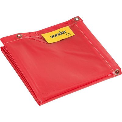 Cortina Para Solda 1,22x1,78 Laranja Sem Suporte - Vonder