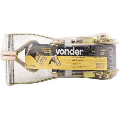 Catraca Para Cinta Amarração De Carga 3tx1m 50mm Ct300 Vonder