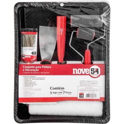 Conjunto Para Pintura E Decoração 7 Pecas Nove54