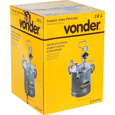 Tanque 10l Para Pintura Vonder S- Pist S- Mang E