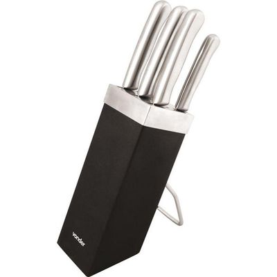 Jogo De Faca Aço Inox Com 6 Peças Kf 050 - Vonder