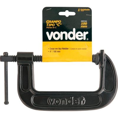 Grampo Tipo C 4 Ferro Nodular - Vonder Plus