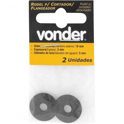 Rodel Para Cortador-flangeador Jogo Com 2 Peças Vonder