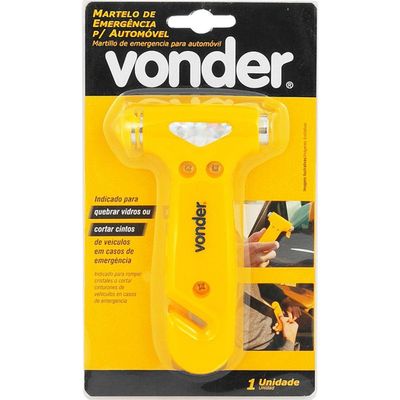 Martelo De Emergencia Para Automovel - Vonder