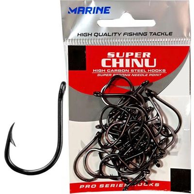Anzol Marine Sports Super Chinu 02 Black Nickel 50 Pçs