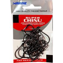 Anzol Marine Sports Super Chinu 02 Black Nickel 50 Pçs