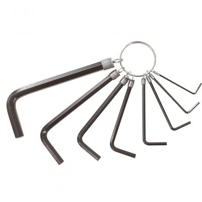 Jogo Chave Hexagonal Allen 1,5-8,0mm Tipo L Curta Argola Cro