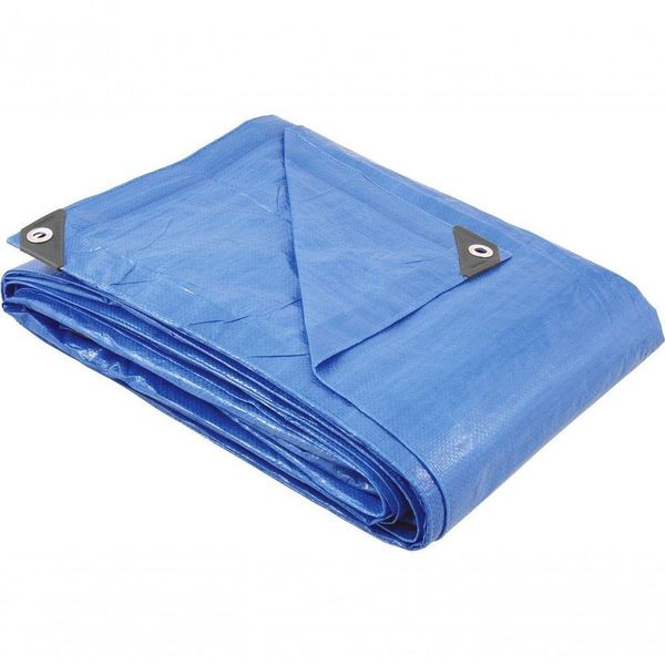 Lona Polietileno 5x4m Azul 150 Micras Média - Vonder