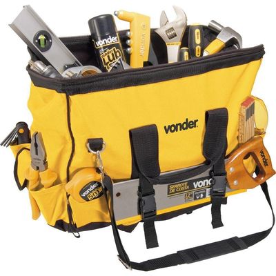 Bolsa Lona 450x250x350mm 18 Divisões Com Rodas Bl060 Vonder