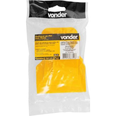 Jogo Espátulas Pcv Com 3 Peças Vonder