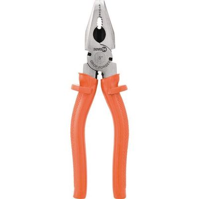 Alicate Universal 8 Aço Carbono Polido Plastificado Nove54