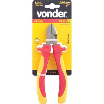 Alicate Corte Diag 6.5-16 Vde Vanádio Isol. 1000v Vonder